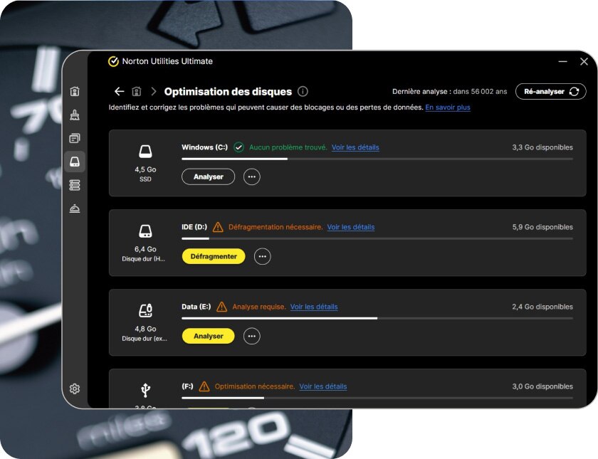 Norton Utilities Ultimate est un outil de nettoyage de Windows capable d'accélérer les PC.